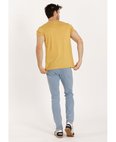 Lucky & Blessed Life 3142P Sublimation T-Shirt - Heather Turmeric