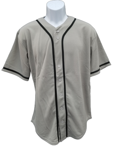 Baseball Jersey- Grey – Lucky Wholesale