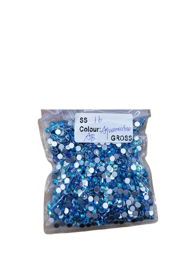 Small Bag Glue on Rhinestones - Aquamarine AB