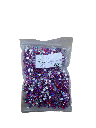 Small Bag Glue On  Rhinestones - Light Siam AB
