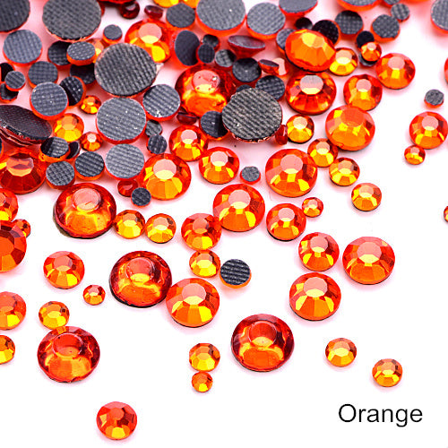 Big Bag Hot Fix Rhinestones - Orange – Lucky Wholesale