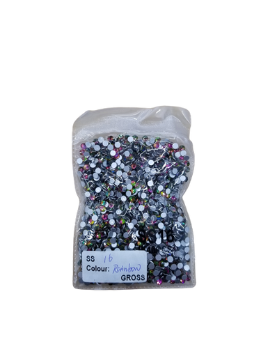 Small Bag Glue On Rhinestones - Rainbow