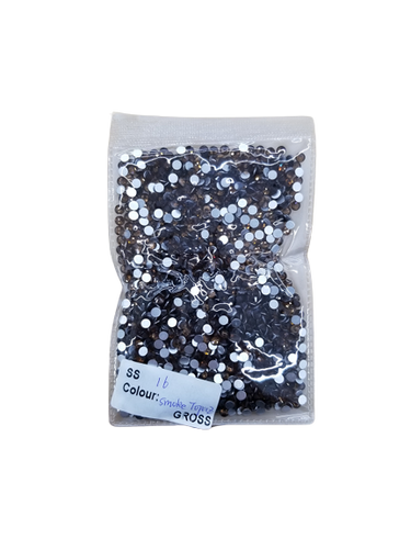 Small Bag Glue On Rhinestones - Smoked Topaz