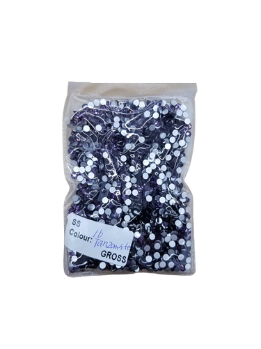 Small Bag Glue On Rhinestones - Tanzanite